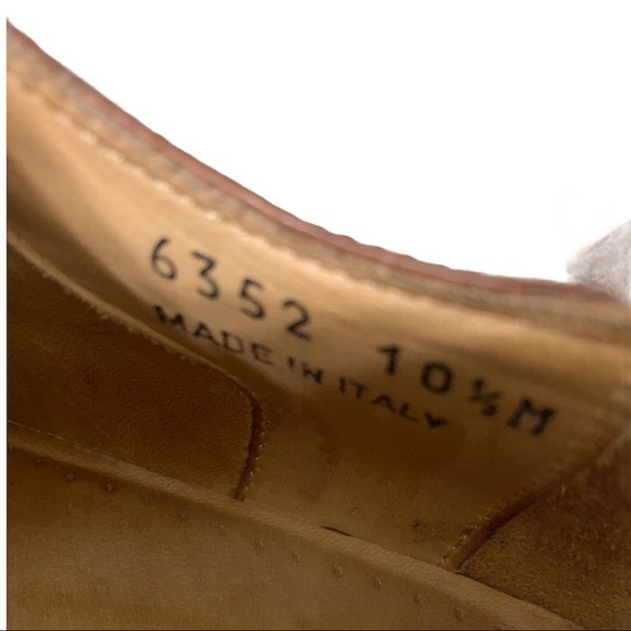 DE LA RENTIS Oxfords Brown Italian Artisan Made - Picture 11 of 12